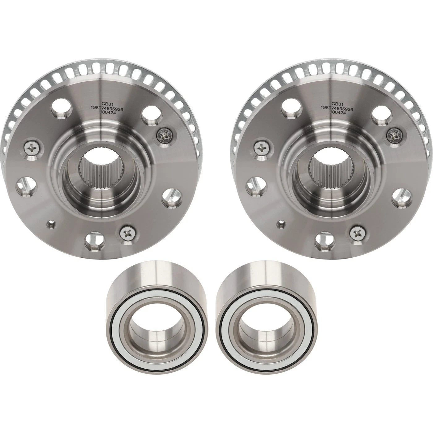 Set of 2 Wheel Hubs for VW Beetle (Front Driver & Passenger Side)
