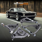 Set of 2 Front Upper & Lower Control Arms for Chevy Nova/Camaro (1968–1974)