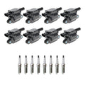 Set of 8 Ignition Coils & NGK Platinum Spark Plugs for Silverado 2500 HD (2001–2007)