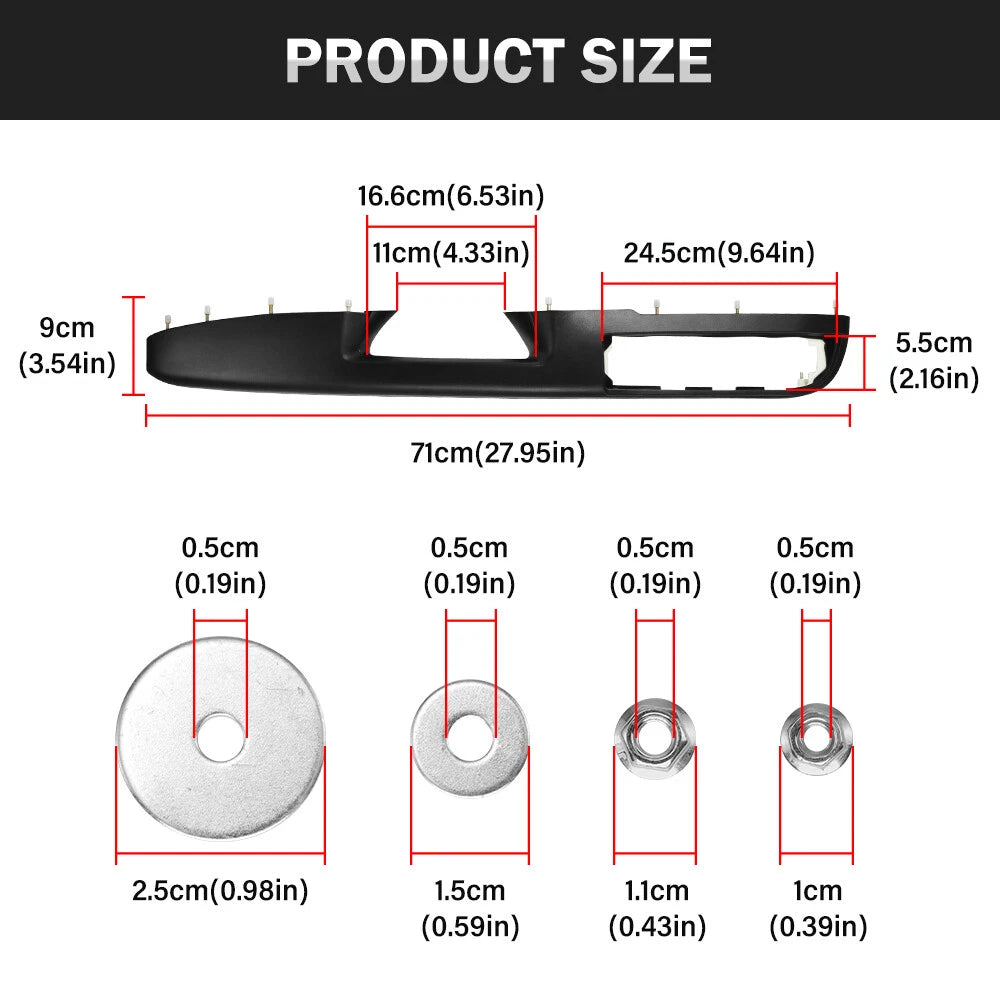 Driver Left Door Panel Handle Armrest for Chevy GMC Tahoe Silverado (2010–2014)