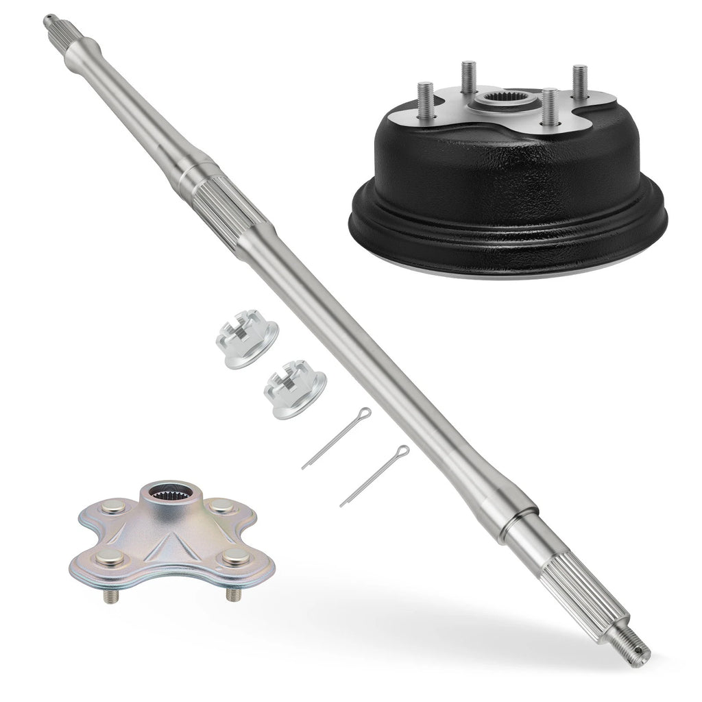 Set of 2 Rear Axle Shaft & Hub for Yamaha Big Bear 350 YFM350FW (1997–1999)