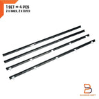 Outer Inner Weatherstrip Door Seal for Toyota Hilux 4Runner (1984-1988)