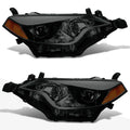 Projector Headlight Set for Toyota Corolla (2014–2016) Smoked Lens Amber Corner