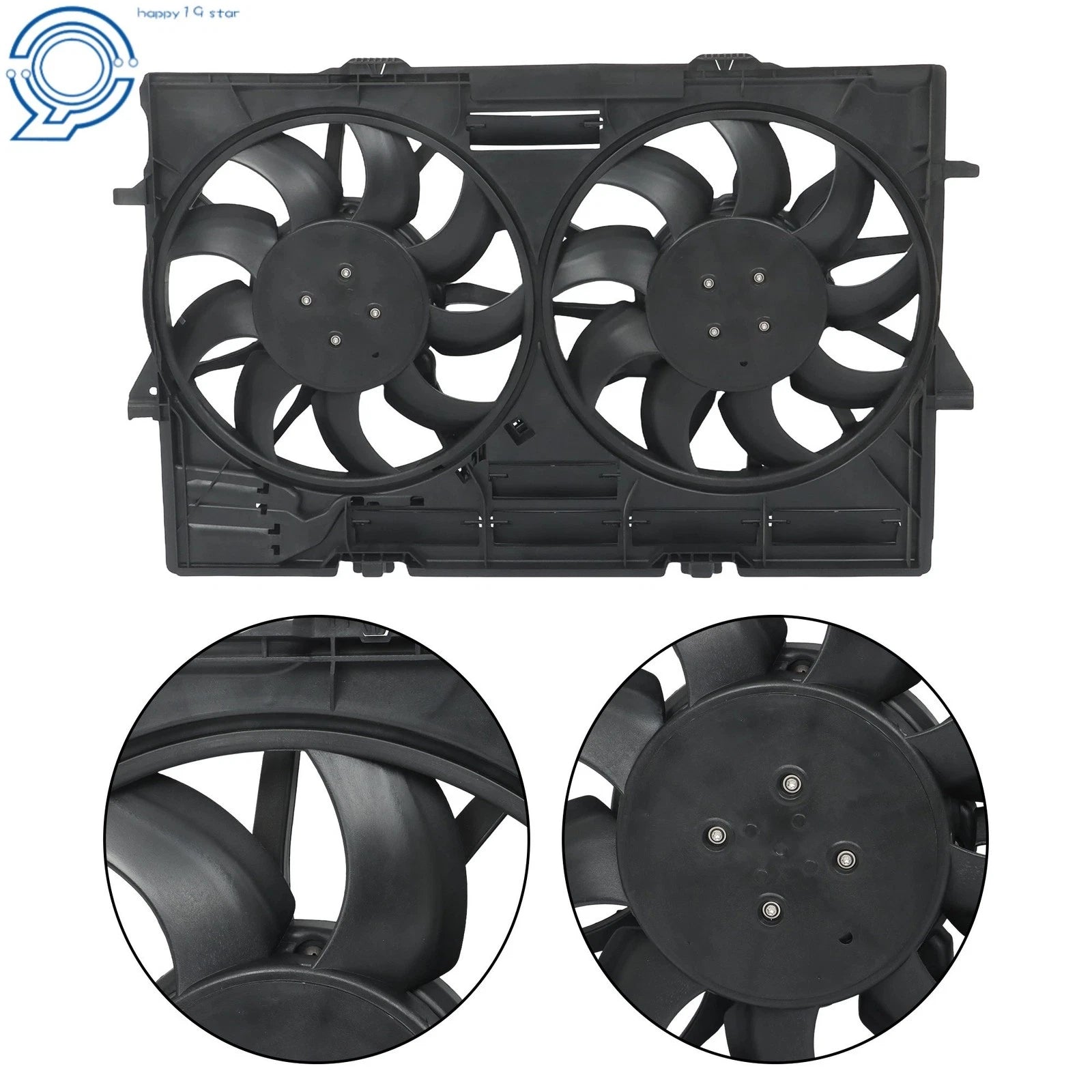 Radiator Cooling Fan Assembly for Porsche Macan (2015–2022) 95B121003