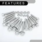 Set of 4 Front Crossmember Subframe Bolts No.68211659AA for Dodge Caliber (2007–2012)