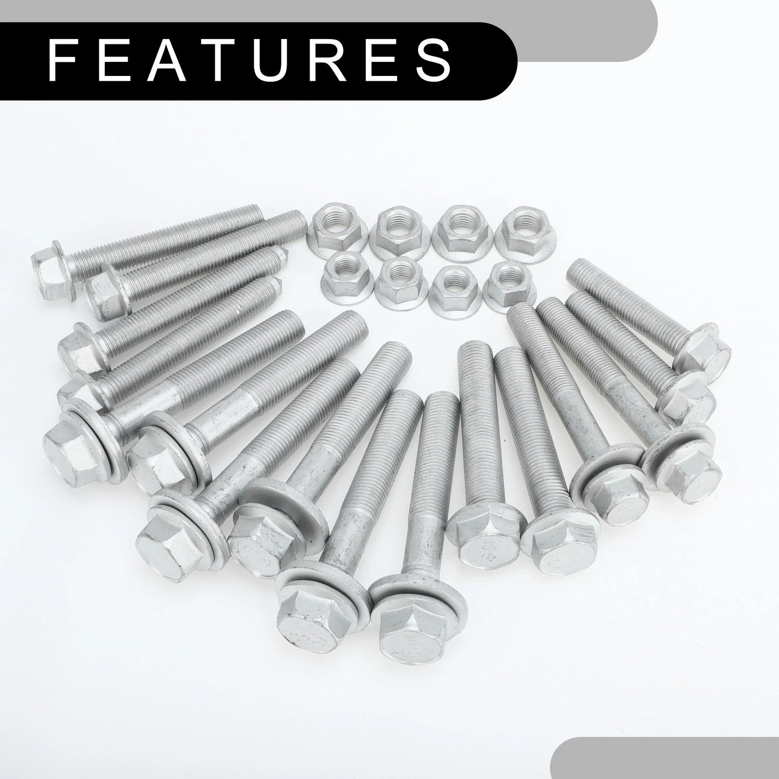 Set of 4 Front Crossmember Subframe Bolts No.68211659AA for Dodge Caliber (2007–2012)
