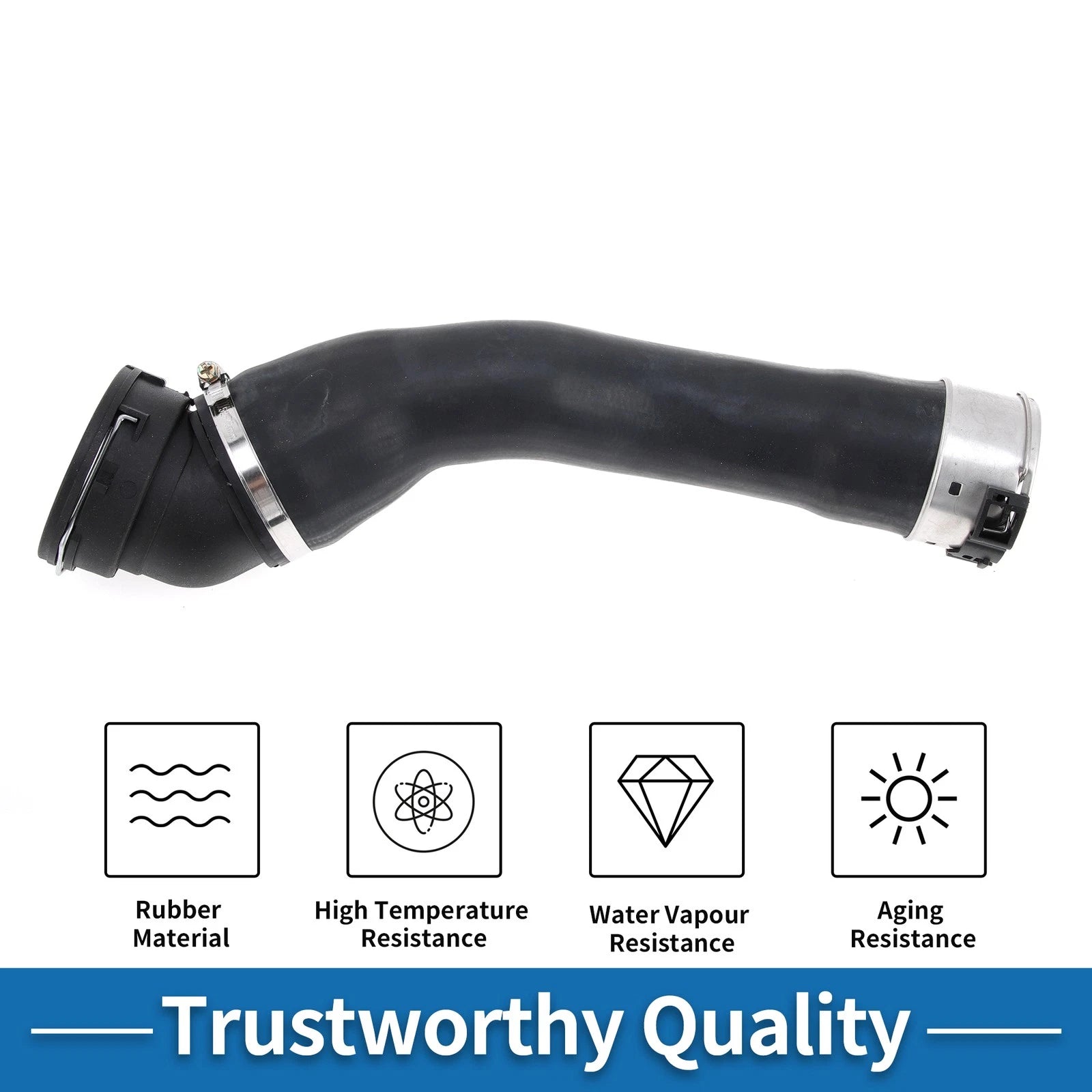 Engine Air Intake Hose with Clamps for BMW 5 Series E60 (2006–2009) No. 11617803747