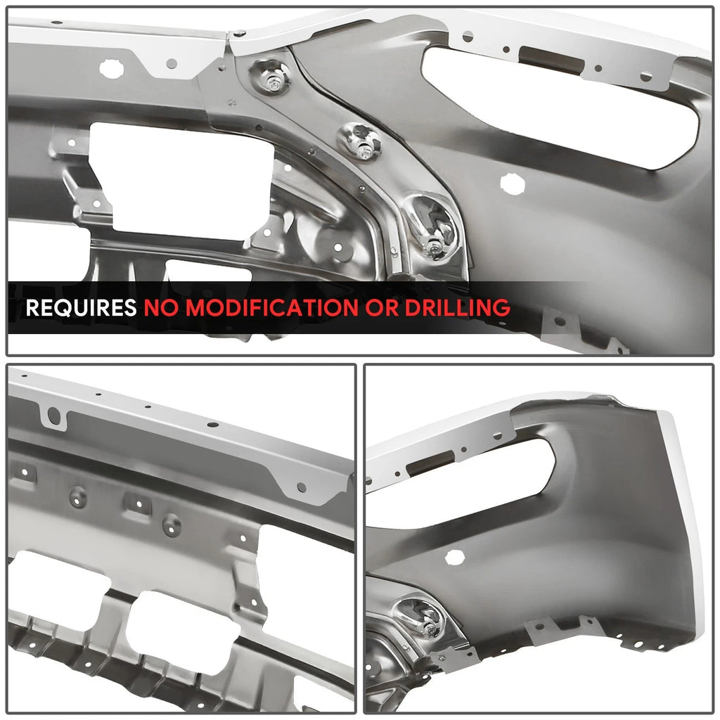 Front Bumper Cover for GMC Sierra 1500 Limited (2016–2019) w/ Parking Sensors Holes