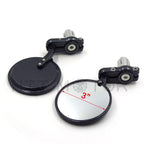 1" Bar End Mirrors for Harley (Carbon Fiber Style)