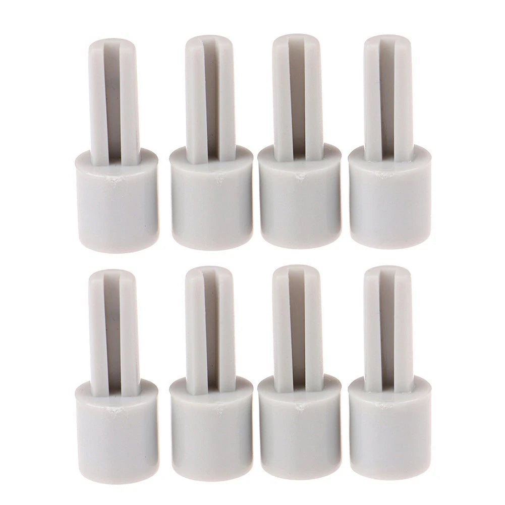 8X Mixer Potentiometer Extension Knobs Grey Plastic