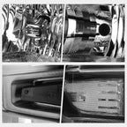 LED U-Halo Turn Signal Projector Headlights for BMW 5-Series E60 (2004–2007)