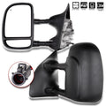 Set of 2 Telescoping Power Heated Towing Mirrors for Ford F250-F550 (1999–2007)