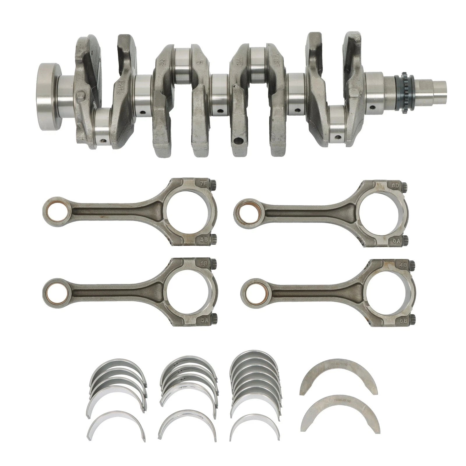 Turbo Crankshaft & Con Rods & Bearing Set for Hyundai Kona (2018–2021)