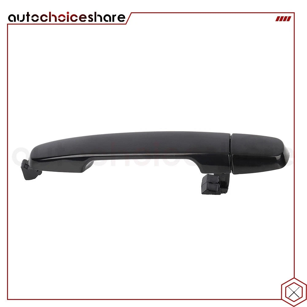 Set of 2 Black Exterior Door Handles for Toyota Corolla (2003–2013)