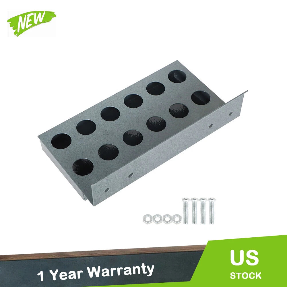 12-Hole R8 Collets Rack for Heavy Gauge Steel (Fits Various Models)