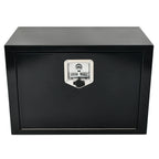 Underbody Trailer Tool Box for Pickup Truck (24''×14''×16'', Black Steel)