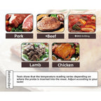 Grill Thermometer Bimetal Stainless Steel for Universal Use