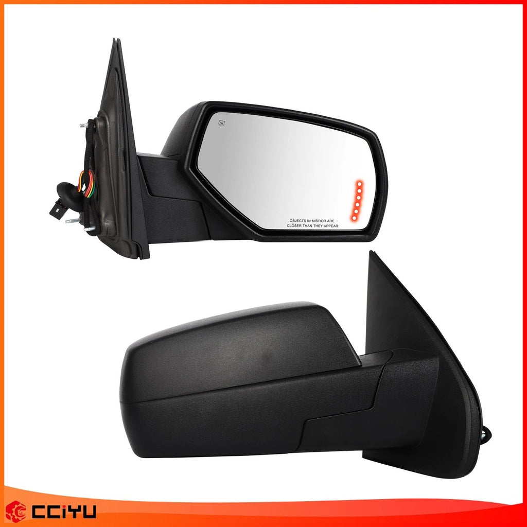 Power Folding Heated Turn Puddle Light Mirror for Chevy Silverado GMC (2014–2018)