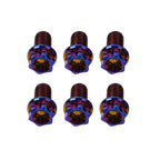6pcs M8x40mm Titanium Torx Head Flange Bolts for Motorcycle Bike