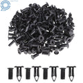 Set of 100 Plastic Rivets Fasteners for Auto Fender Bumper Clips