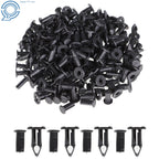 Set of 100 Plastic Rivets Fasteners for Auto Fender Bumper Clips