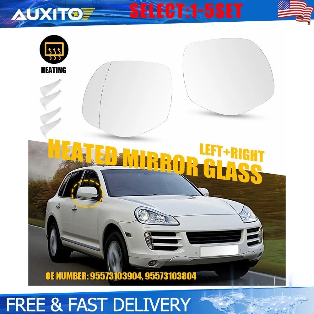 Heated Mirror Glass Set for Porsche Cayenne (2008–2010)