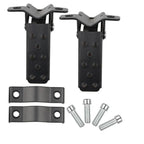 Pedals for Diverse Motorcycle Metal Passenger Black Silver