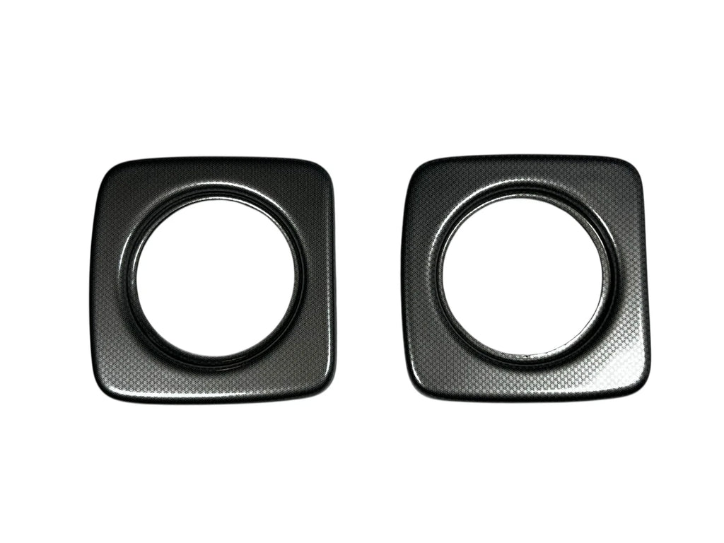 2X Marine Carbon Gauge Trim for 3 3/8in Cutout
