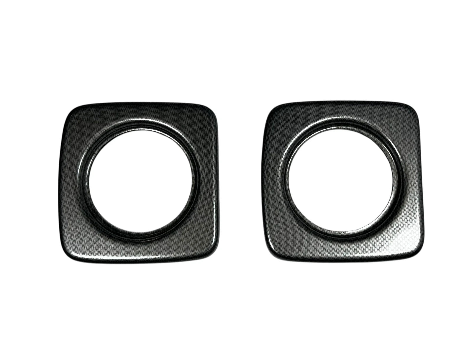 2X Marine Carbon Gauge Trim for 3 3/8in Cutout