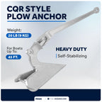20 lb CQR Style Plow Anchor for Marine Use (Hot Dipped Galvanized Steel)
