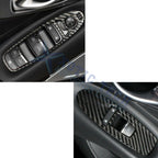 Genuine Carbon Fiber Car Window Switch Panel Cover for Infiniti Q50 (2014-2024)