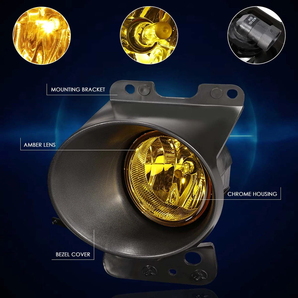 Amber Lens Fog Light Set for Ford F-150/Lincoln Mark LT (2006–2008)