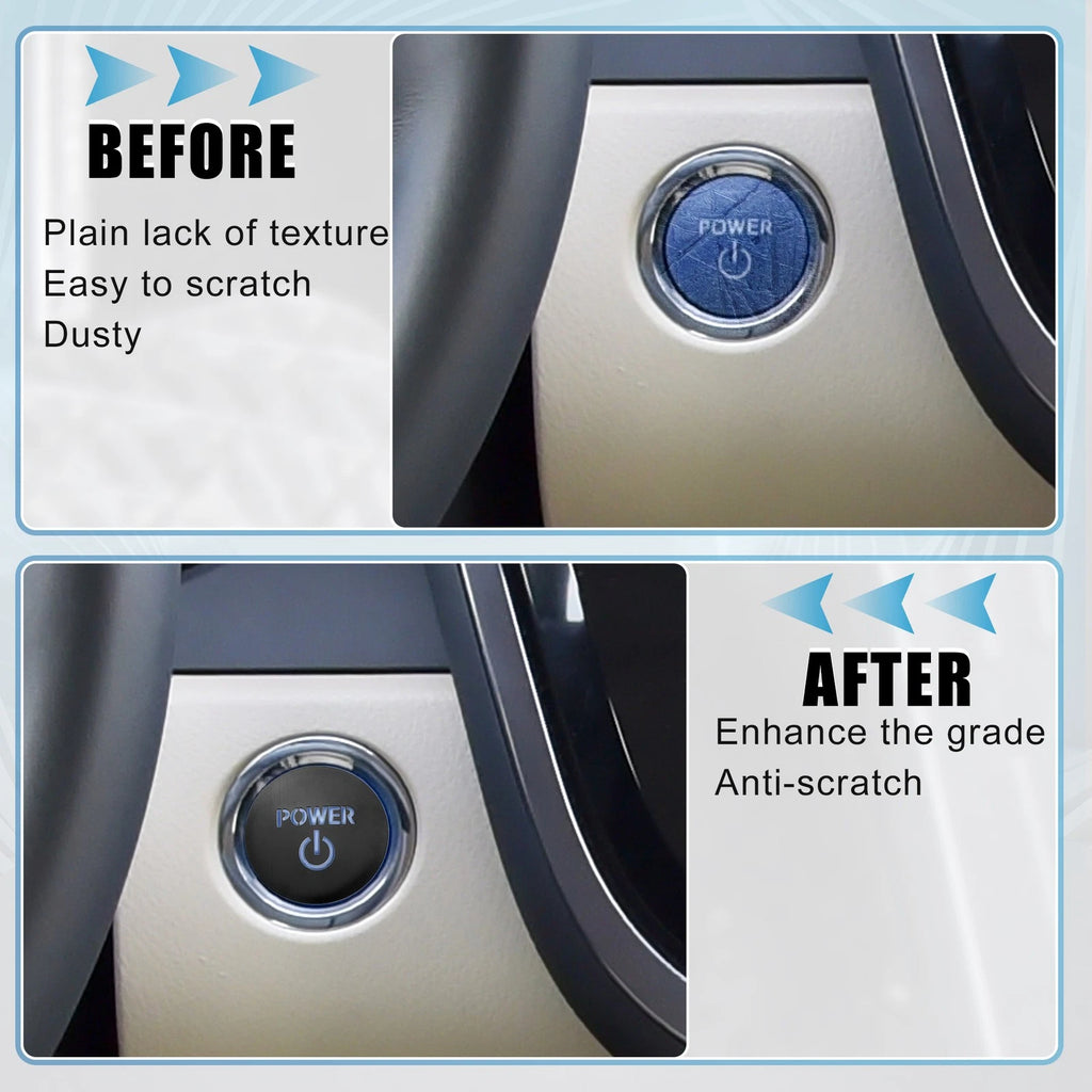 One Click Start Button Cover for Toyota Crown Royal AWS21 (2012–2018) Black