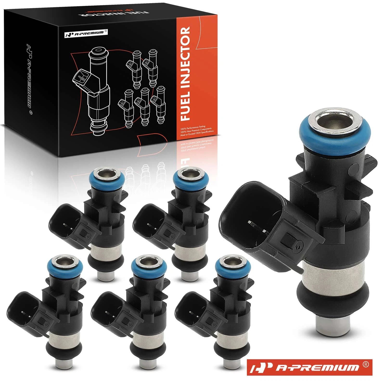 6x Fuel Injector for Jeep Cherokee KL (2018–2020) 3.2L