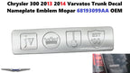 Trunk Decal Nameplate Emblem for Chrysler 300 (2013–2014) Mopar 68193099AA