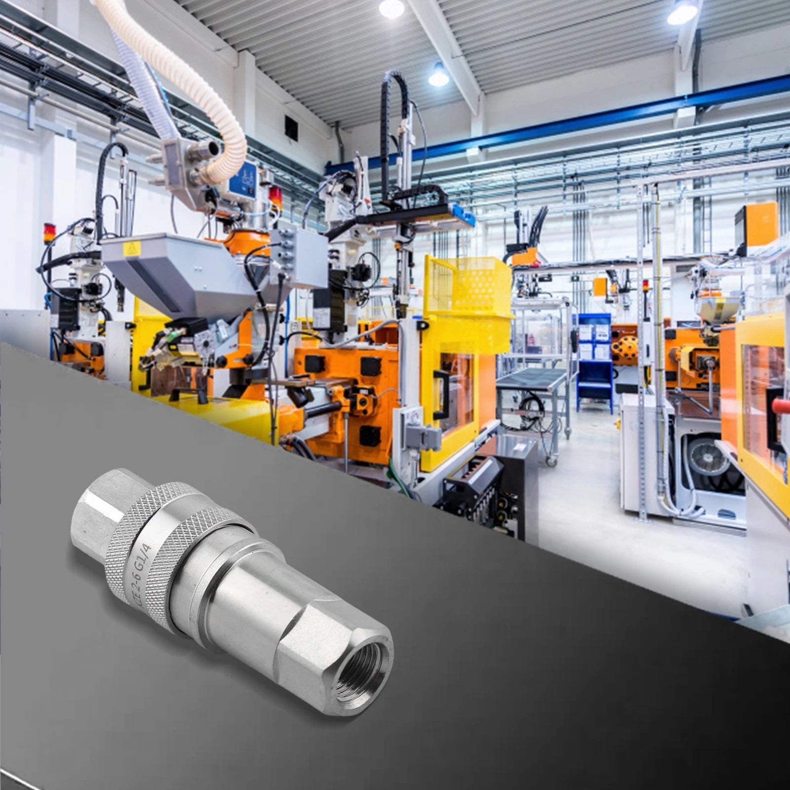 Set of 4 G14 Female Hydraulic Quick Connectors for Efficient Tool Connection