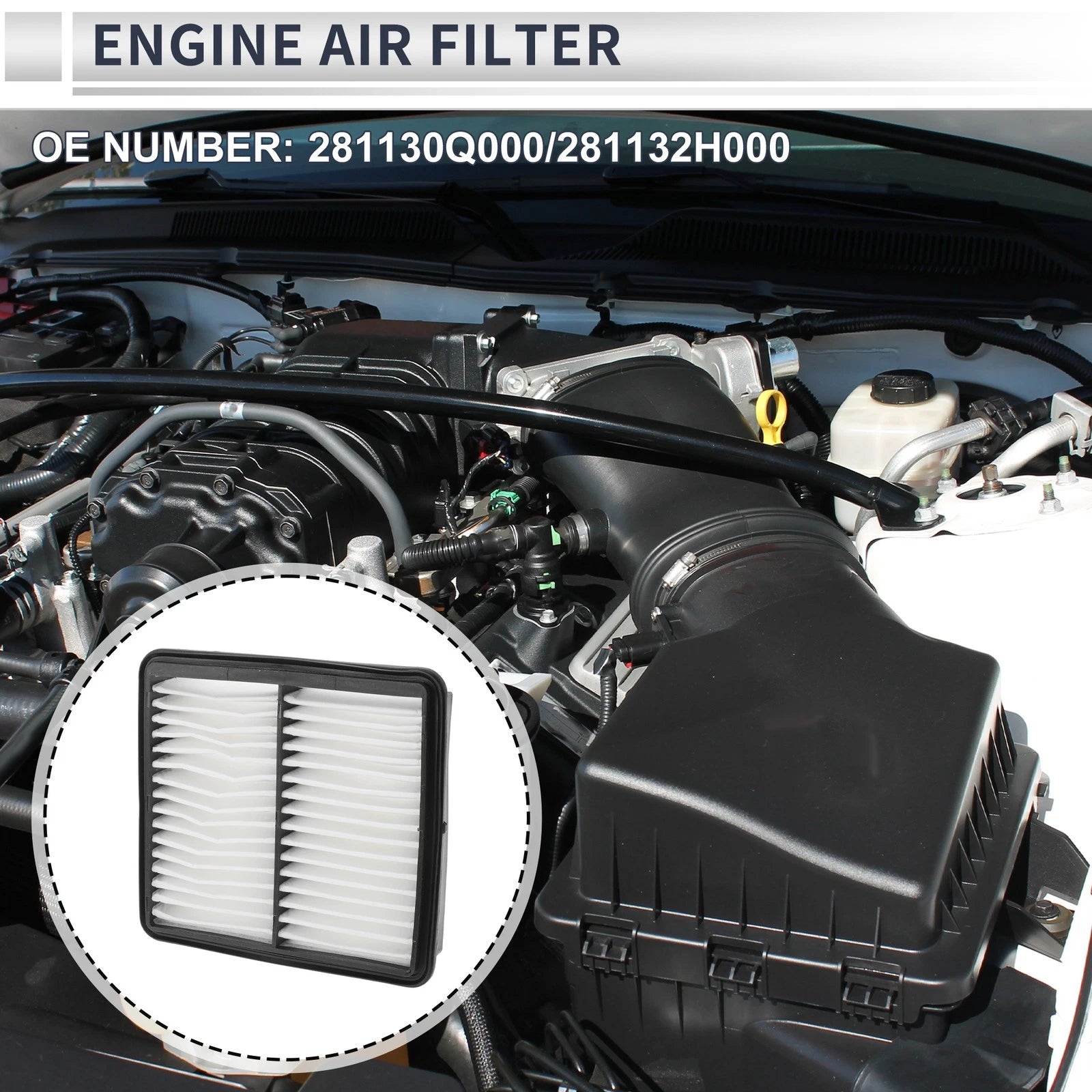Engine Air Filter No. 281130Q000/281132H000 for Hyundai Elantra (2007–2010)
