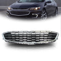Front Grille Bumper Center for Chevrolet Malibu (2016–2018) Chrome Black
