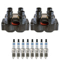 Set of 2 Ignition Coils & 8 Bosch Iridium Spark Plugs for Crown Victoria (1992–2011)
