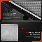 Radiator for Nissan Rogue/X-Trail (2008–2015) L4 2.5L