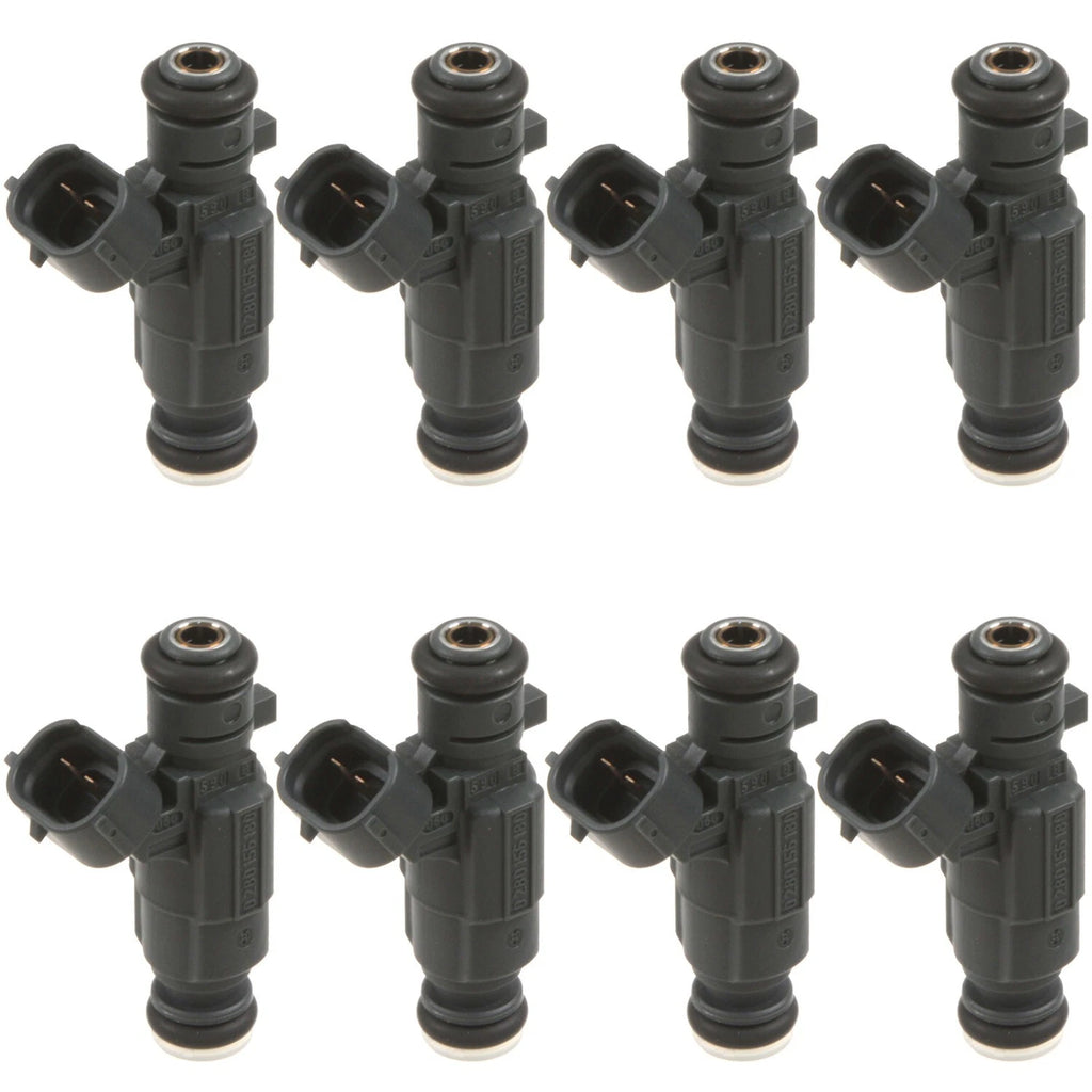 Set of 8 Bosch MPFI Fuel Injectors for Audi A6 A8 Quattro S4 VW Phaeton 4.2L
