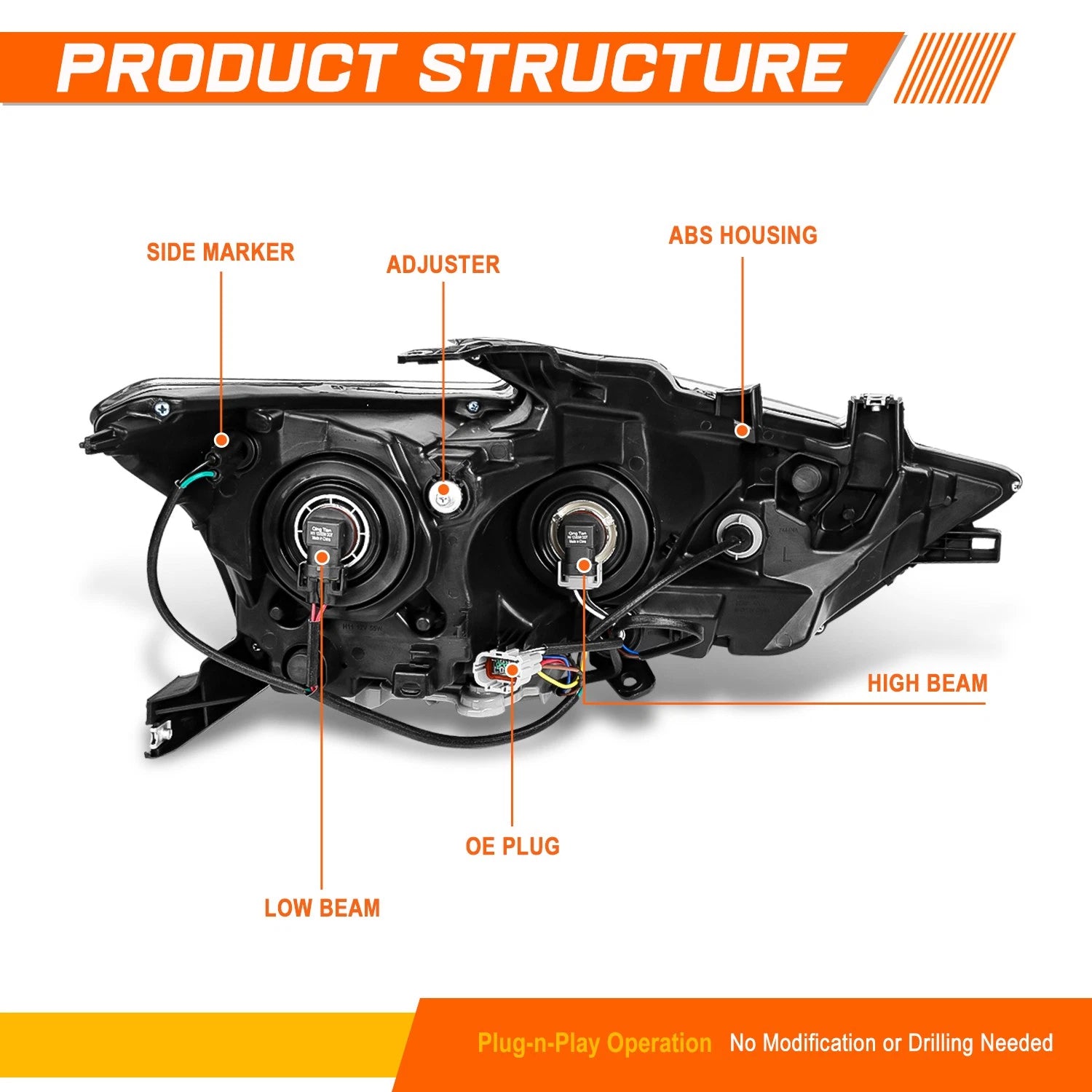 Rear Bumper Reinforcement for Elantra Sedan (2014–2016)