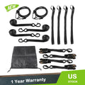 Set of 4 Heavy Duty Ratchet Tie Down Straps for Moving Cargo