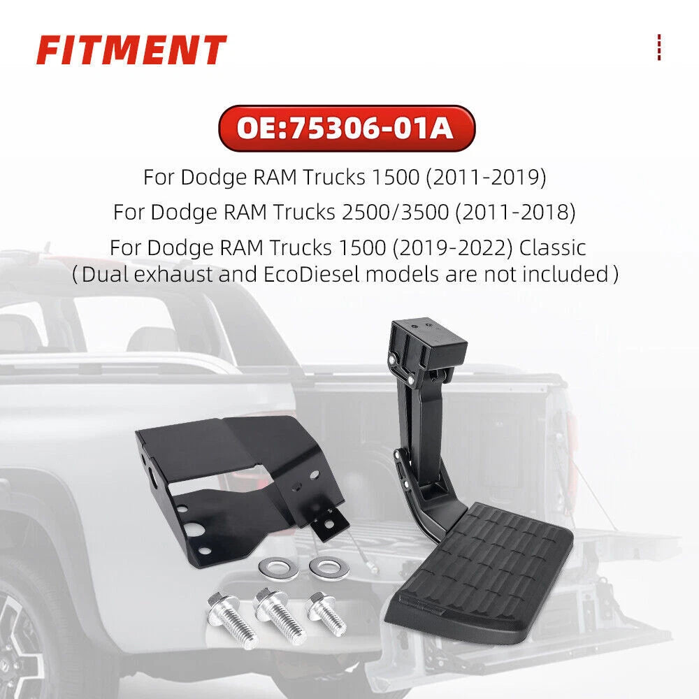 Retractable Rear Tailgate Step for Dodge Ram 1500 2500 3500
