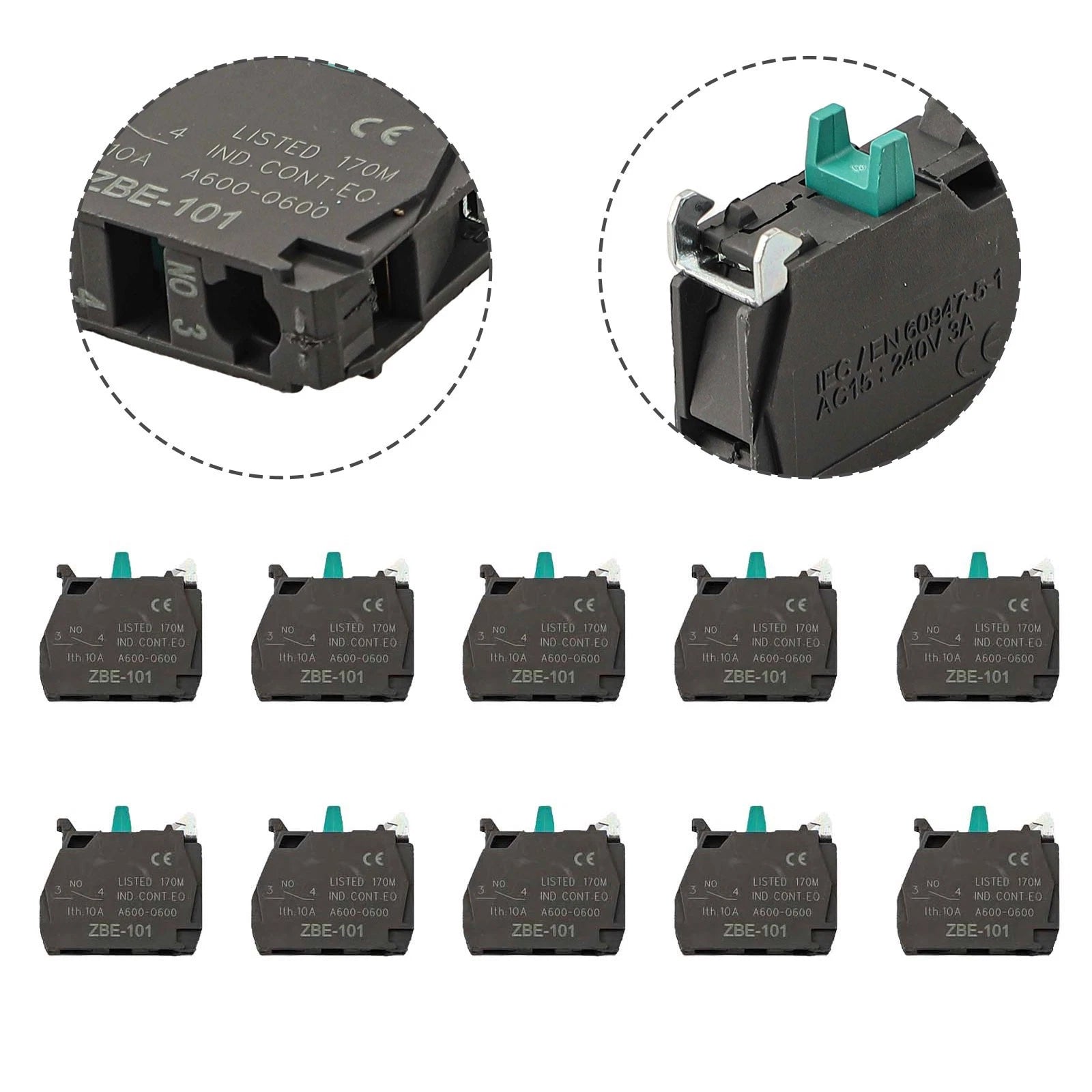 10PCS Screw Clamp Terminal ZBE101 for Automotive Applications