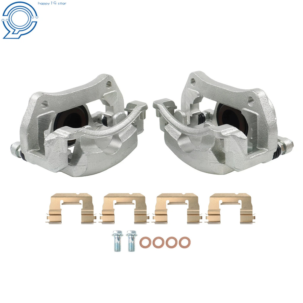Pair Front Brake Calipers for Chevy Equinox Malibu Buick GMC Terrain (2005–2023)