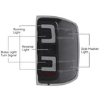 LED Tail Lights for Chevrolet Silverado 1500 2500 3500 HD (2014–2018)