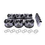 Set of 6 Pistons & Rings for BMW E46 E39 E60 E61 Z4 E85 M54 B25 #7512526