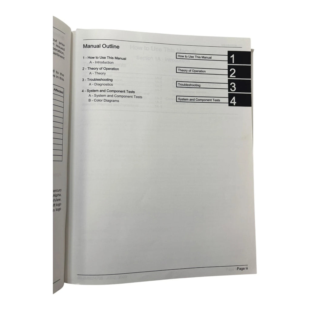 Sterndrive HP600/662/700 SCi Diagnostic Manual for Mercury Racing (90)