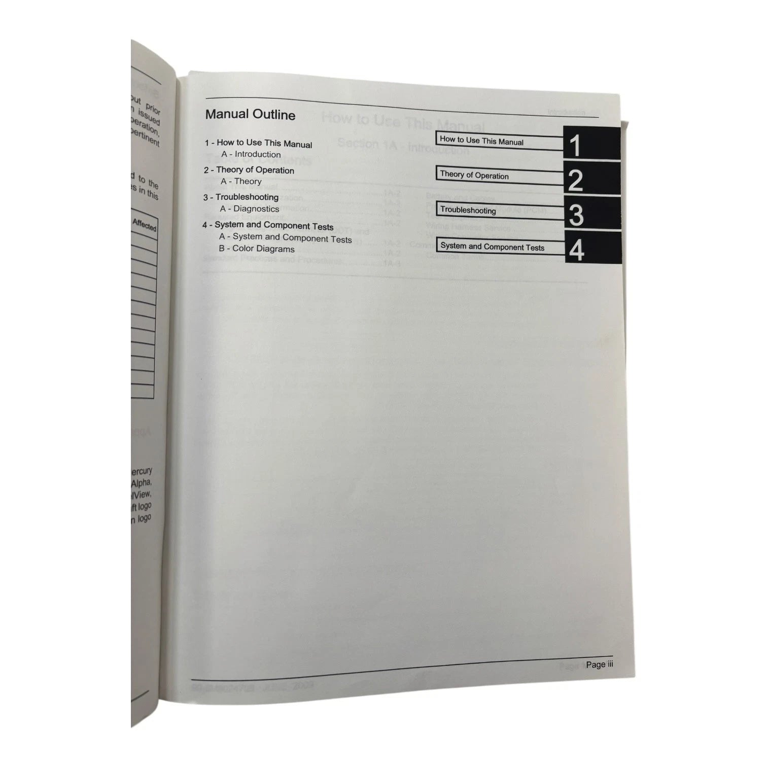 Sterndrive HP600/662/700 SCi Diagnostic Manual for Mercury Racing (90)